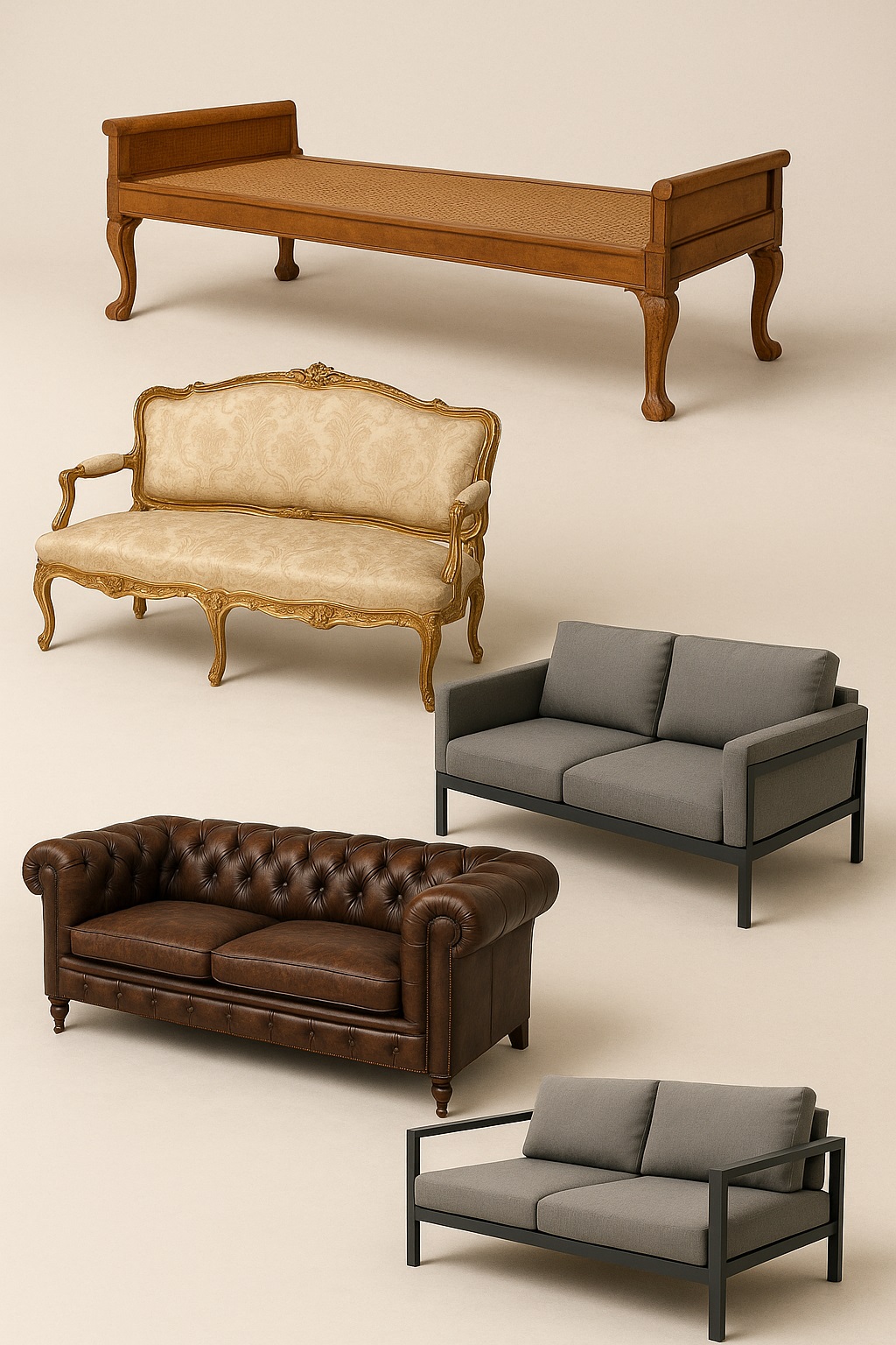 Эволюция классической мебели: от древних шкафов до современных кожаных диванов