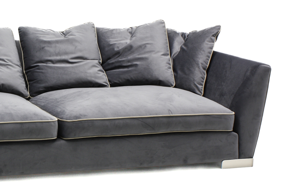 Диван Bronx–Velvet Plus 21 — правый подлокотник и металлическая опора